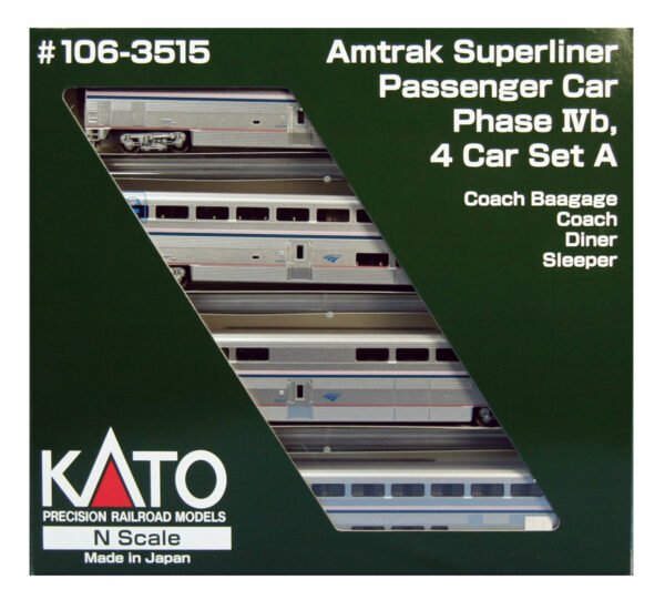 106-3515 Amtrak Streamliner phase IVb 4car setA