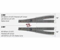 02-861 HO Electric Turnout Right #6