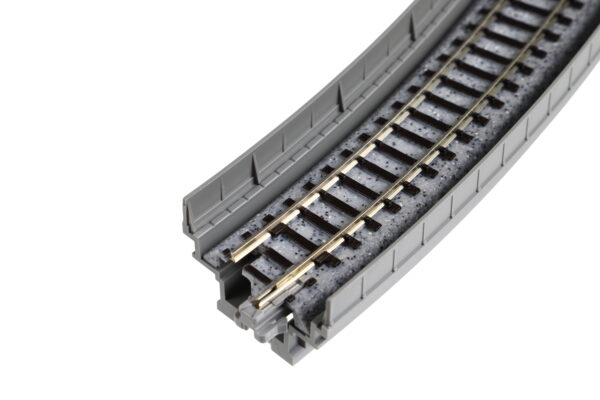 20-530 Unitrack 348mm (13 3/4") Radius 45° Single Track Viaduct Curve Track (2 pcs) - Image 2