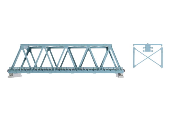 20-436 Unitrack 248mm (9 3/4") Double Track Truss Bridge in Light Blue