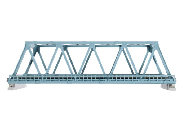 20-436 Unitrack 248mm (9 3/4") Double Track Truss Bridge in Light Blue - Image 3