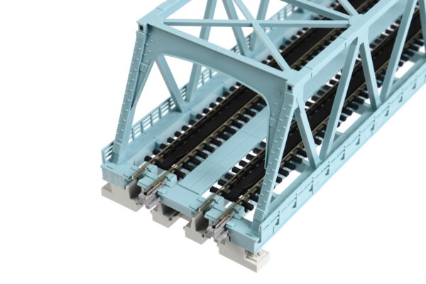 20-436 Unitrack 248mm (9 3/4") Double Track Truss Bridge in Light Blue - Image 4
