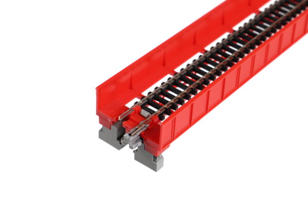20-450 Unitrack 186mm (7 5/16") Single Track Plate Girder Bridge in Red - Image 3
