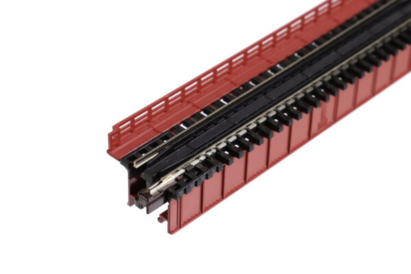 20-460 Unitrack 124mm (4 7/8") Deck Plate Girder Bridge in Red Brown - Image 4
