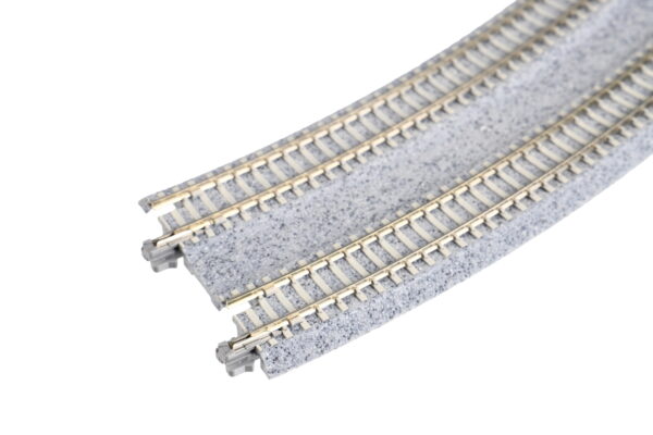 20-182 Unitrack 414/381mm Radius 45 Degree Curved Double Track with Superelevation Easement (2 pcs) - Image 3