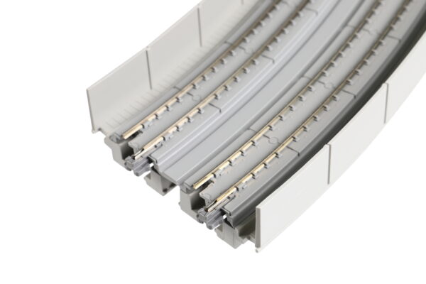 20-544 Unitrack 381mm/414mm (15" - 16 3/8") Radius 45° - Double Viaduct Track Superelevated Curve (2 pcs) - Image 3