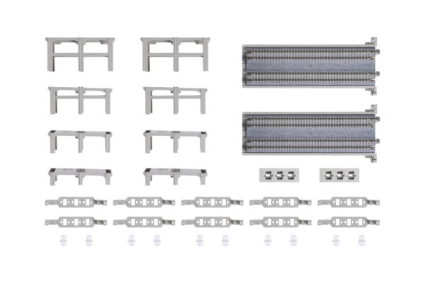 23-048 Double Track Incline Pre-Cast Pier Set