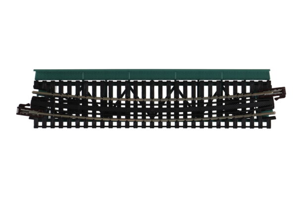 20-466 Unitrack 448mm (17.6") Radius 15° - Single Curve Girder Bridge in Dark Green - Image 3
