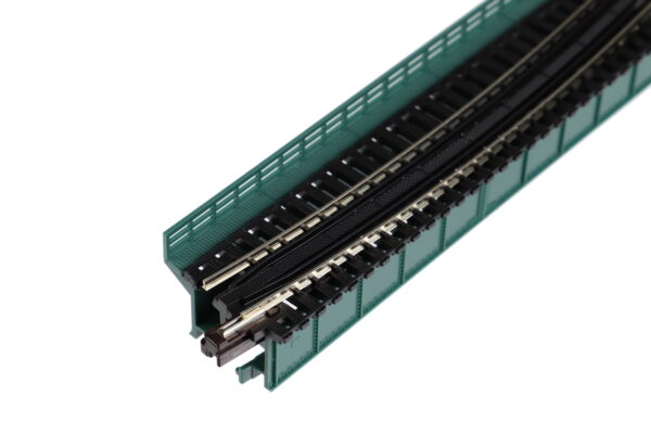 20-466 Unitrack 448mm (17.6") Radius 15° - Single Curve Girder Bridge in Dark Green - Image 2