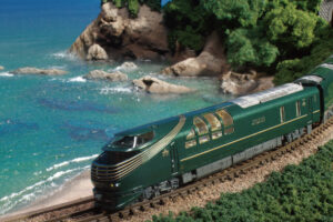 10-1965 87 Series Twilight Express Passenger Train - 4 Car Basic Powered Set