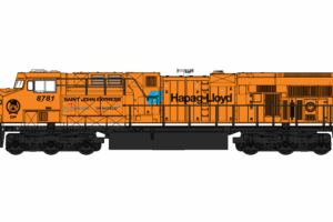 176-8961 GE ES44AC Diesel Locomotive - #8781 Canadian Pacific (Hapag-Lloyd)
